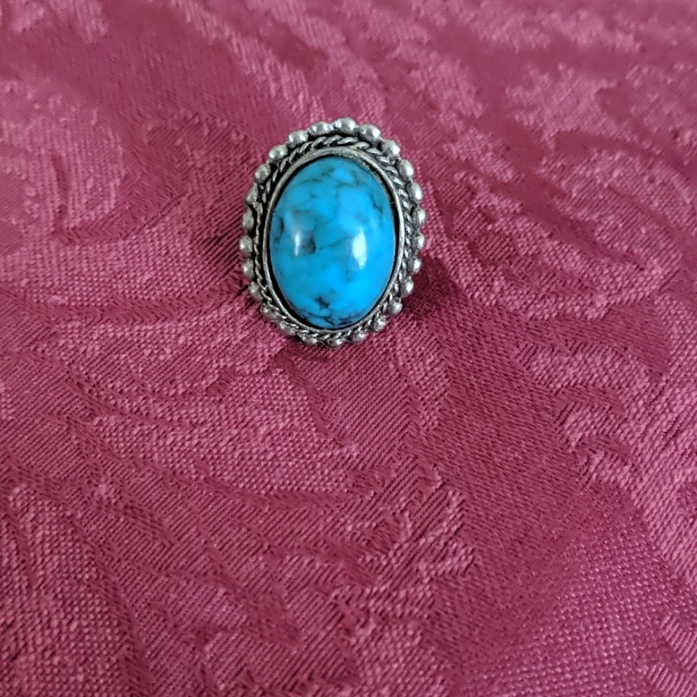 Turquoise and Silver Ring